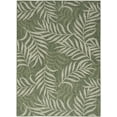 thumbnail image 2 of Nourison Garden Oasis Indoor/Outdoor Green Ivory 5' x 7' Area Rug (5x7), 2 of 9
