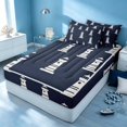 thumbnail image 3 of Erosebridal Ocean Lighthouse Zipper Queen Comforter Set with Fitted Sheet and 2 Pillowcases, Marine Nautical Zipper Bedding Set, Navy Reversible, 3 of 7