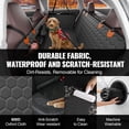 thumbnail image 4 of Back Seat Extender for Dogs,Dog Hammock for Car Back seat,Dog Car Seat Cover with Hard Bottom Dog Car Seat Bed 54"x25.6", 4 of 5