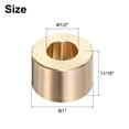 thumbnail image 2 of Uxcell 2 paquetes de Cojinetes de Manga 1/2" Bore x 1" OD x 11/16" Longitud, Bushings de Latón Autolubricantes, 2 of 5