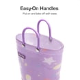 thumbnail image 4 of Botas Impermeables para Niños DREAM PAIRS, Ligeras, Talla 3, Moradas, 4 of 6