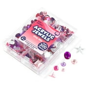 Kids Craft Acrylic Pink Stones Value Pack, 1 Each