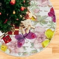 thumbnail image 5 of Vintage Butterfly Tree Skirt Autumn Christmas Tree Skirt for Holiday Party Home Decoration 36 Inch, 5 of 6