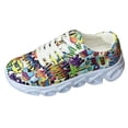 thumbnail image 5 of HEWUQI Womens Platform Slip on Animated Patterns Running Shoes Breathable Walking Lightweight Gym Workout Non Slip Fashion Sneakers Multicolour Size 9, 5 of 5