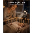 thumbnail image 6 of Spopal Portable Stroller Fan, Rechargeable Clip On Baby Fan with 120° Auto-Oscillating, LED Display & Night Light, 15H Battery for Stroller, Black, 6 of 9