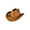 Brown, variant on TEAJOPSUU Womens Western Cowboy Hats Shapeable Big Wide Brim Cowgirl Hat with Embroidery Chin Strap Classic Style Hats Beige