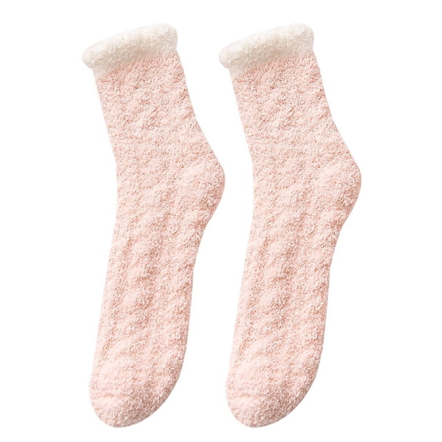 Winter Fluffy Socks Fuzzy Warm Crew Socks Sleeping Socks Slipper Socks for Women