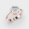 thumbnail image 2 of 1 Ct Wonderful IGI Certified Round Cut Lab Grown Diamond Engagement Ring 18K Rose Gold (E/VVS2) | Luxurious Solitaire Diamond Ring for Women | Size 9.5 by Diamond-Capitals, 2 of 8
