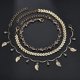 thumbnail image 3 of Tobillera Boho Beach con dijes en capas para damas y niñas, 3 of 4