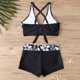 thumbnail image 4 of Traje de baño para mujer Traje de baño dividido con estampado grande para mujer Falda de bikini Traje de baño dividido Trajes de baño para mujer, 4 of 6