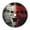 Bandage, variant on Lukts Red And White Screaming Demon Skull Print Color Life Christmas Tree Skirt, Winter Holiday Tree Mat Decoration ,Can be Used as A Shawl-36"