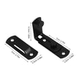 thumbnail image 2 of MLINS 1 Set Heavy Duty Barn Door Latch Black Carbon Steel Secure Lock for Door 6.5 Inch, 2 of 7