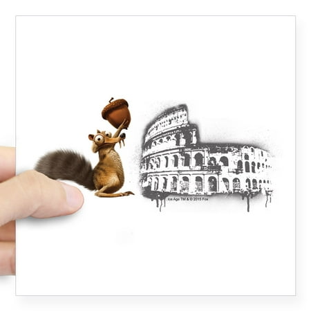 Scrat Ice Age - CafePress - Ice Age Scrat Colosseum Square Sticker 3