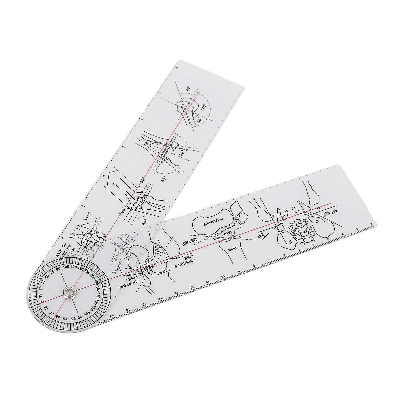 Joint Ruler Transparent Plastic Spinal Goniometer Physical Angle ...