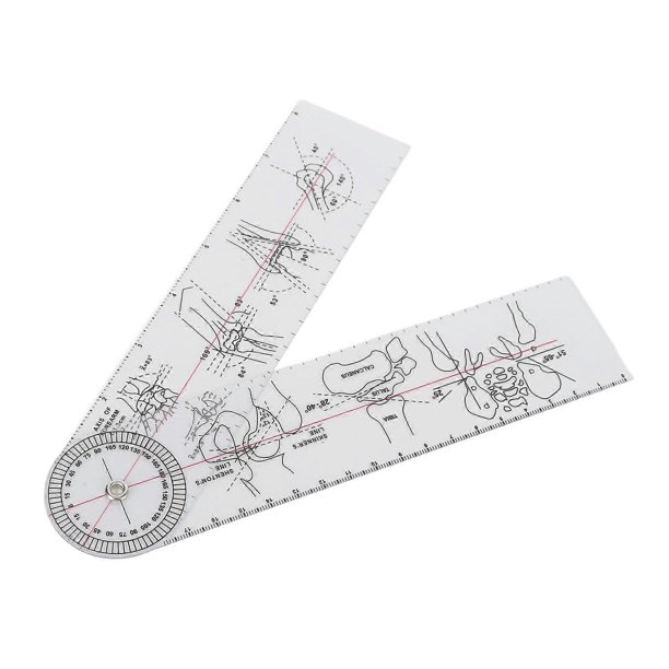 Long Jointing Ruler Joint Ruler Transparent Plastic Spinal Goniometer Physical Angle ...