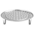 thumbnail image 1 of Stainless Steel Steam Rack with Legs, Efficient Steam Circulation, Ideal for Steaming Bread, Nutritional Value Preservation, Suitable for Various Foods, Essential Kitchen Tool, 1 of 8