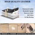 thumbnail image 5 of Coverado Car Seat Covers Full Set, Premium Leather Seat Protectors with Lumbar Support, Waterproof Auto Cushions Universal Fit for Most Cars, Beige, 5 of 9