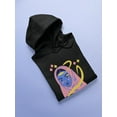 thumbnail image 3 of Muslim Woman Color Portrait Hoodie Women -Image by Shutterstock, Female Medium, 3 of 4