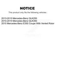 thumbnail image 2 of Transit Auto Rear Disc Brake Rotors and Semi-Metallic Pads Kit for Car Mercedes-Benz GLK350 GLK250 E350 E400 K8S-101805, 2 of 11
