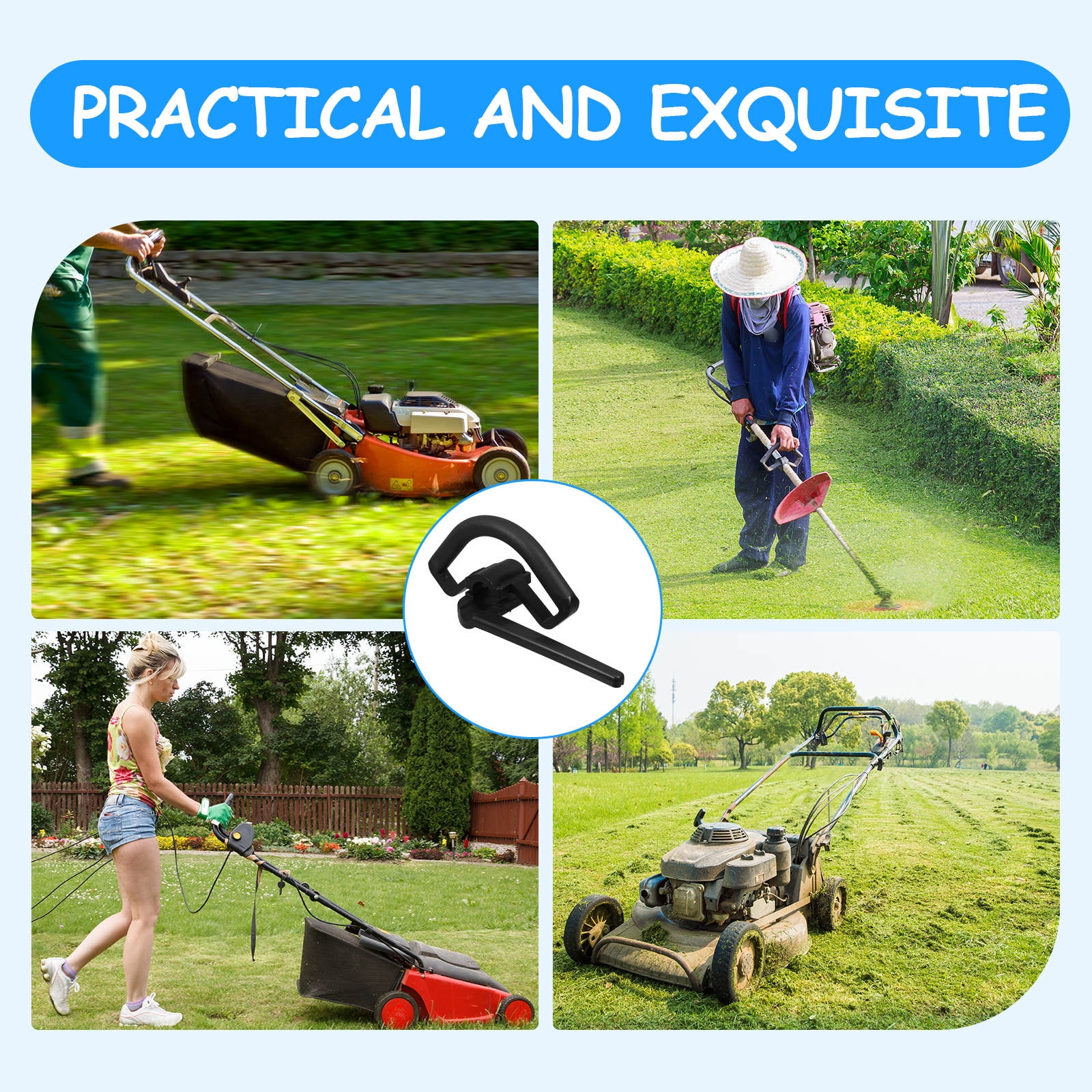WHAMVOX Turf Cutter Replacement Handle Durable Design for Extended Use