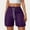 Purple, variant on Crunowin Womens Sweatshorts, with Drawstring and Pockets Casual Summer Outdoor Sport Shorts Wine XL