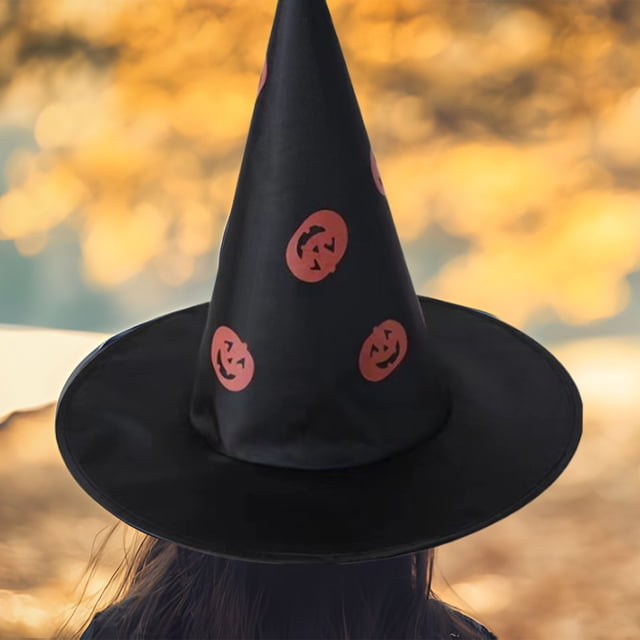 Isvgxsz Clearance 1 Pc Halloween Black Witches Hats Costume Accessory Decors,Hanging Wizard Hats Bulk for Women Kids with Hanging Rope,Floating Front Porch Yard Indoor Outdoor Hats Decor Party Favors