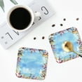 thumbnail image 5 of Bingfone Vintage Sea And Fish Leather Drinks Coasters With Set Of 6,Suitable For Home Kitchen,Coffee Cup Coasters Home Gift, 5 of 9