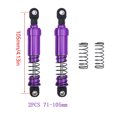 thumbnail image 4 of ZheElen 2pcs/set Aluminium Big Bore Shocks Oil Damper For 1/10 RC Crawler LCG Cheater Rigs SCX10 TRX4 Purple 4, 4 of 6