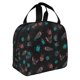 thumbnail image 2 of Disketp Colorful Insect for Insulated Lunch Bag for Women and Men, Perfect for Work, Hiking, Picnic, 2 of 8