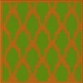 thumbnail image 1 of Ahgly Company Machine Washable Indoor Square Transitional Green Apple Green Area Rugs, 4' Square, 1 of 7