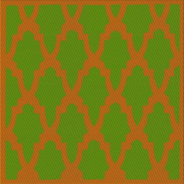Ahgly Company Tapis d'Aire Intérieur Lavable à la Machine, Carré, Transitionnel, Vert Pomme Vert, 8 Pieds Carré