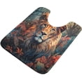thumbnail image 5 of Dreamtimes Bathroom Rug Set 2 Pieces Lion Flower Soft and Absorbent Bathroom Floor Mat Non Slip Commode Contour Rug Plush Bath Mat Set, Machine Washable and Easier to Dry, 5 of 7