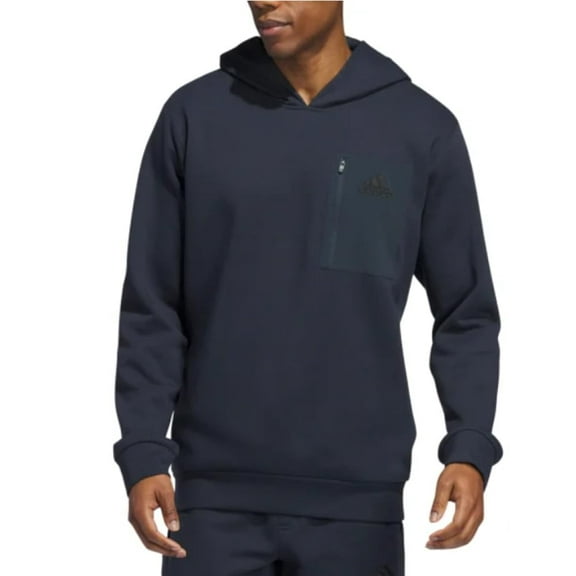 adidas Men�s Regular Fit Kangaroo Pockets Hoodie - Blue (Aurink), Medium
