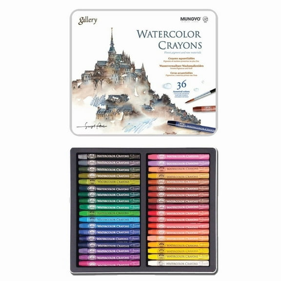 Mungyo Professional Gallery Watercolor Crayons 36 Colors MAC-36T