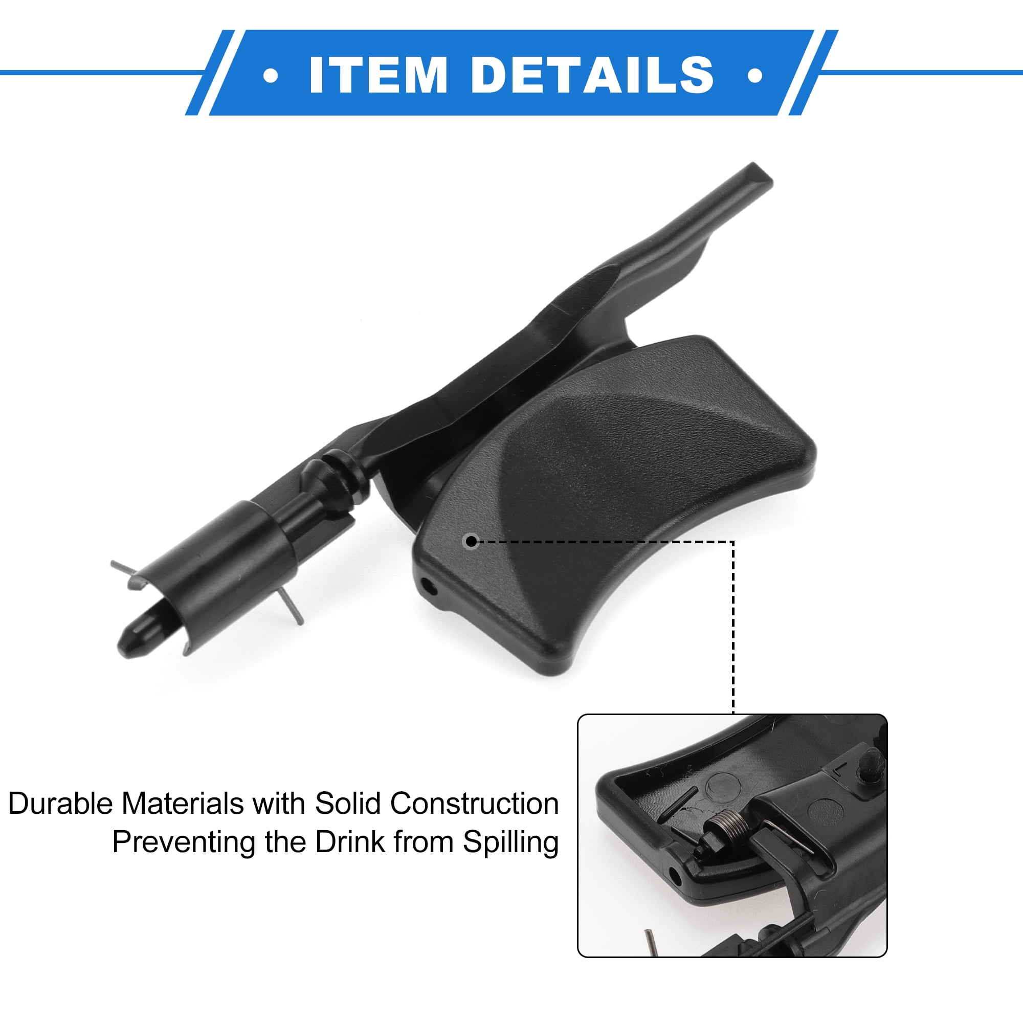 Unique Bargains Cup Holder Compatible for Mercedes-Benz GLS450 GLS550 2017-2019 Black