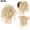 Beige-3, variant on Messy Bun Hair Piece Updo Scrunchie Hair Extension for Women, Voluminous Tousled Synthetic Hair Bun Ponytail Hairpiece for Daily Styling(Beige-1,13CM)