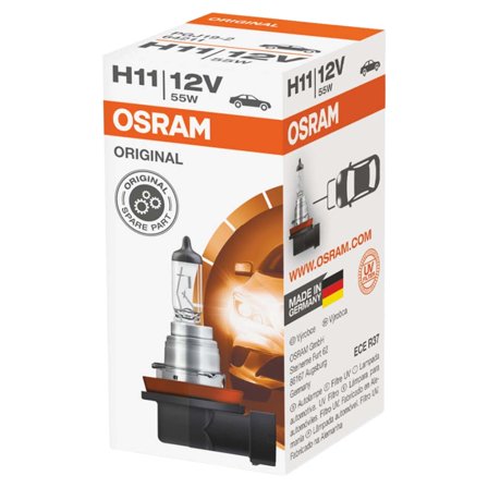 OSRAM H11 55W 12V 64211 Long Life Original High Performance Automotive Bulb