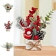 thumbnail image 1 of Árbol de Navidad Pequeño, Árbol de Navidad de Escritorio, Bonsái, Decoraciones Navideñas, 1 of 7