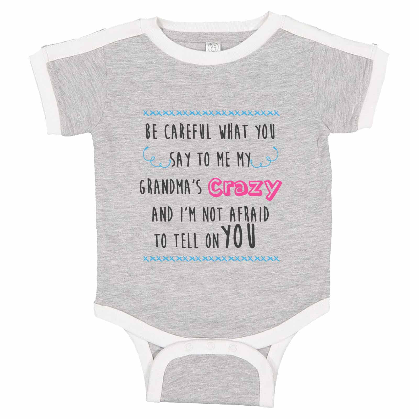 Toddler//Kids Raglan T-Shirt I Want My One Call to My Grandma No