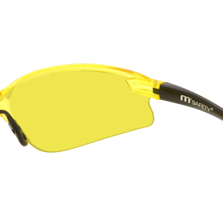 M+, Safety Glasses, Plastic, Unisex, MS380569ACOLPK 2-Packs
