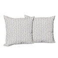 thumbnail image 6 of Ambesonne Paris Throw Pillow Cover 2 Pack, Lavender Eiffel Pastel, 20", Pale Green Lavender, 6 of 6