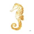 thumbnail image 3 of DeRice, Julie 15x15 Black Modern Framed Museum Art Print Titled - Gold Square Seahorse II, 3 of 5