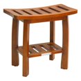 thumbnail image 1 of Banco de Spa Oceanstar de Madera Maciza con Estante de Almacenamiento Marrón, 1 of 5