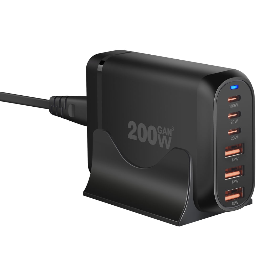 6Port Charging Hub USB C Fasts Charger Block for Quick Charging Wall Charger USB C Charging Hub for Various Devices