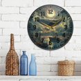 thumbnail image 3 of Yayeee Wall Clock Battery Operated 11.9" Silent Quartz Non-Ticking for Living Room Decor, Whale and Moon, 3 of 8