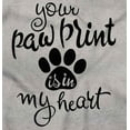 thumbnail image 2 of Paw Print In My Heart Cute Pet Owner Women Plus Size Long Sleeve Graphic Tee Brisco Brands 2X, 2 of 5