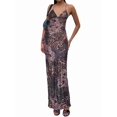 thumbnail image 2 of Women'S Printed Dresses Neckline Backless Slimming Leopard Print S, 2 of 9