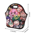 thumbnail image 2 of My Hero Academia Lunch Bag, Neoprene Lunch Bag, Reusable Insulated Lunch Box, Lunch Tote Bag, Cooler Thermal Meal Tote Kit For Office Work Picnic, Keep Food Warm/Cold, 2 of 9
