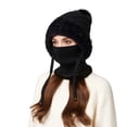 thumbnail image 7 of Eolstice 3 In 1 Knitting Hat, Winter Hat for Woman, Fleece Lined Balaclava, Winter Face Mask, Cold Weather Gear for Skiing, Snowboarding, Outdoor Winter Sports(A), 7 of 7
