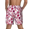 thumbnail image 4 of Balery Tulips Flowers Mens Swim Trunks Swim Shorts for Men Quick Dry Inseam Beach Shorts with Compression Liner Pocket-Small, 4 of 9